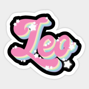 Groovy Leo Sticker